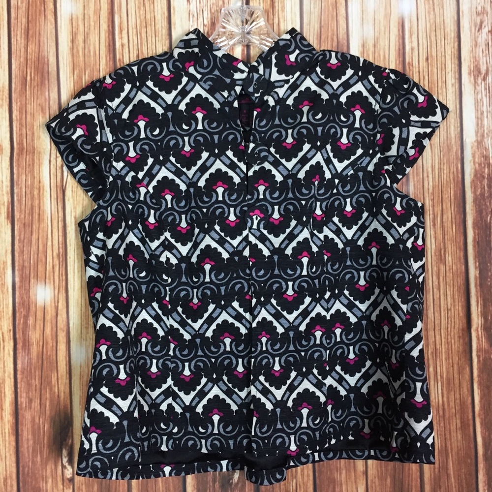 Willi Smith Silk Geometric Baroque Pattern 3-Butt… - image 3